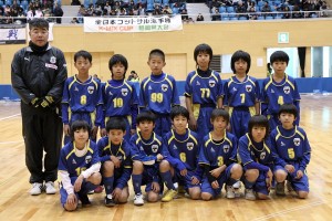 同じく、U-10クラス決勝に勝ち進んだSJFSC・PIVO（エスジェイエフエスシー・ピヴォ） 静岡市